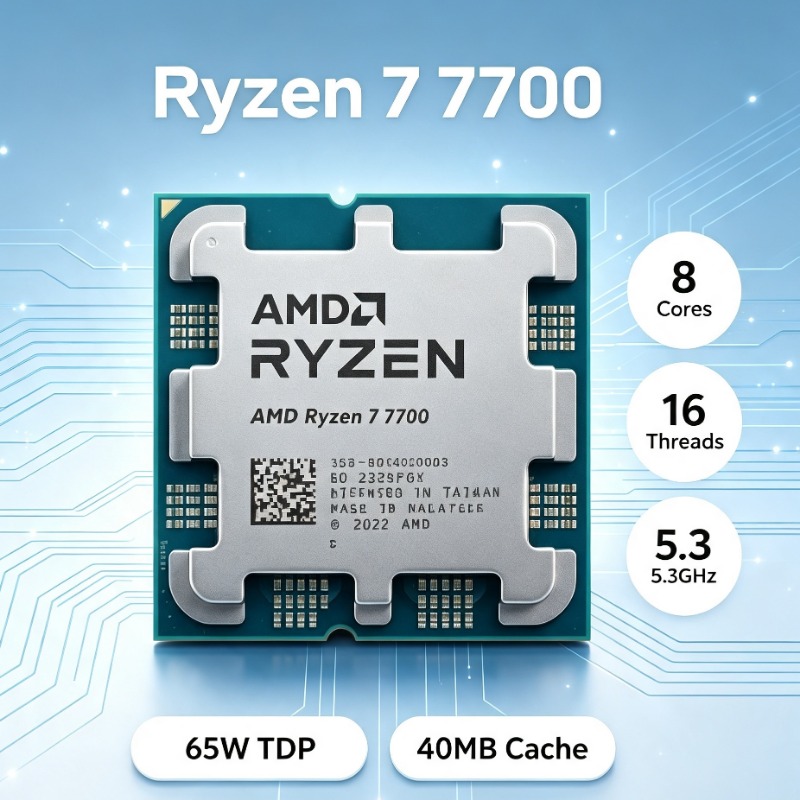 Pc Gaming Amd Ryzen 7 - CPU para juegos de escritorio con