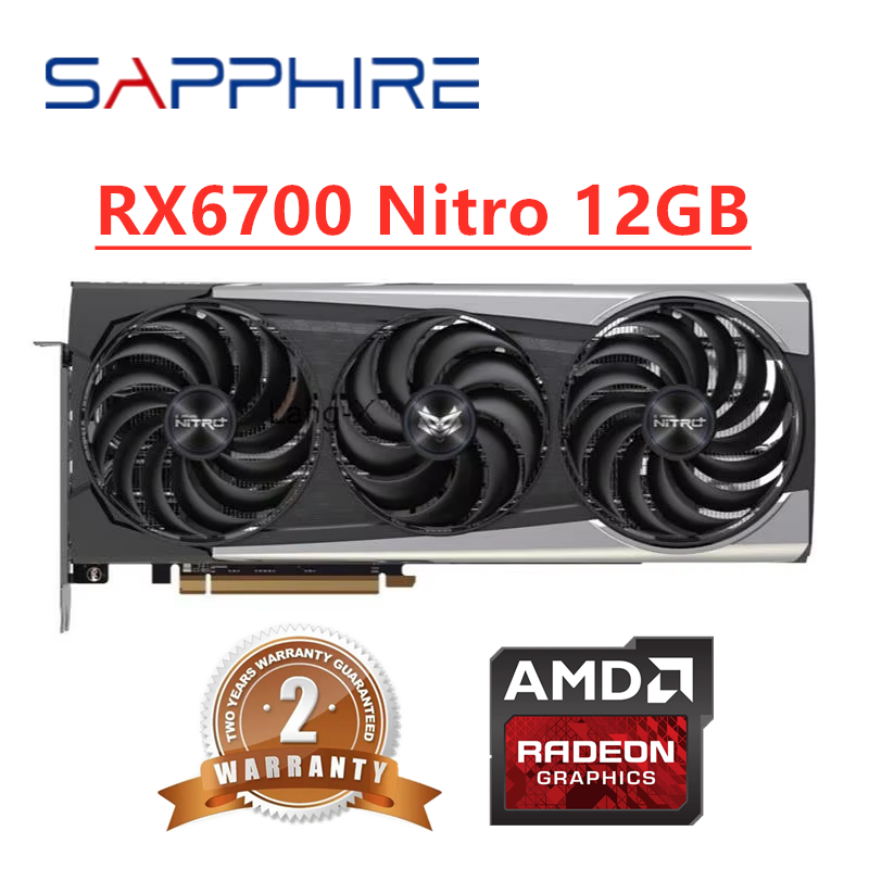 Pc Gaming Graphics Card - GPU Sapphire RX 6700 XT 6700XT