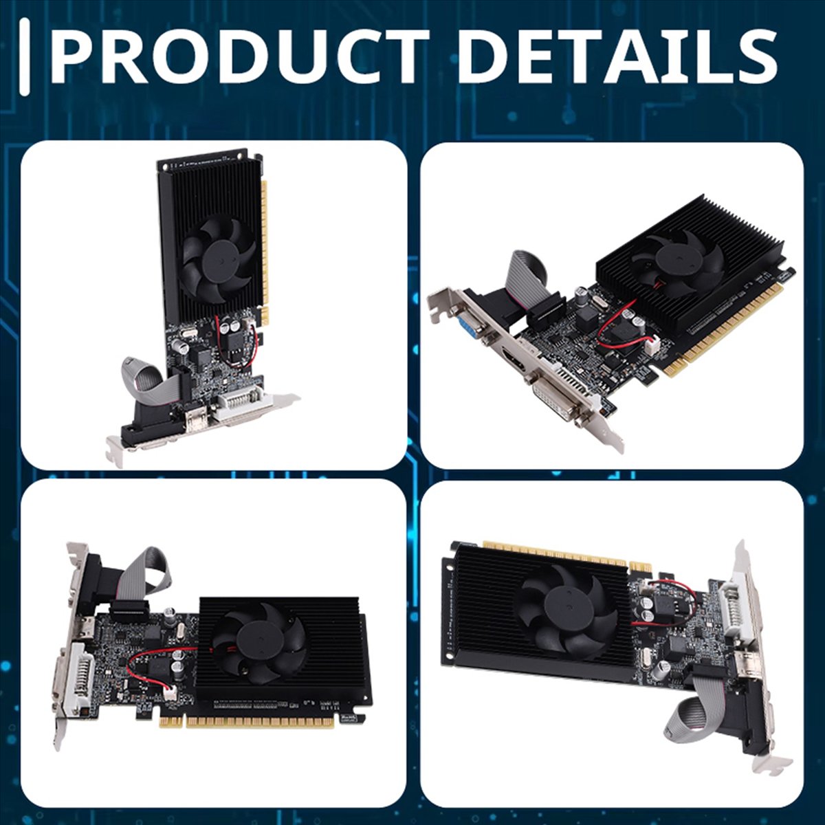 Pc Gaming Graphics Card - Tarjeta Gráfica A49T GT 610 1G