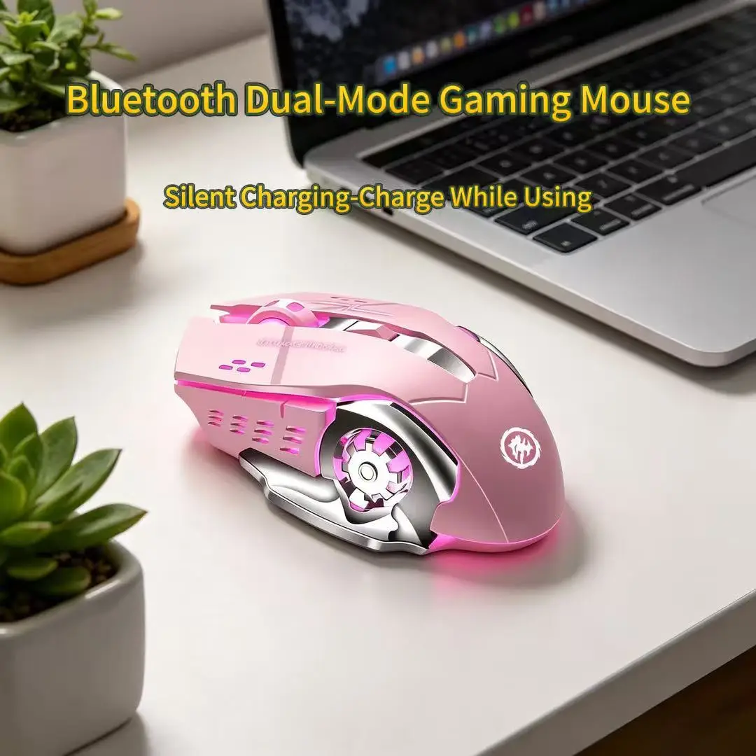 Pc Gaming X3D - Ratón Inalámbrico para Juegos, Bluetooth, Modo