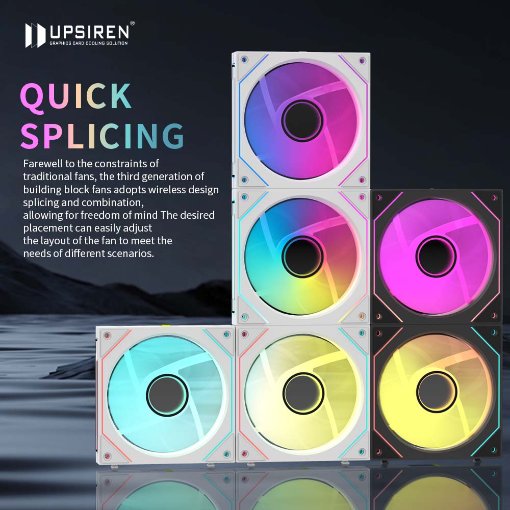 UPSIREN WF-2 ventilador de cha - Argb Case Fan reseña y precio