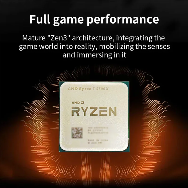 CPU AMD Ryzen 7 5700X de 8 Núc - Pc Gaming Amd Ryzen 7 reseña y precio