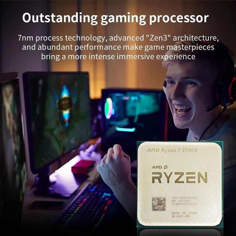 CPU AMD Ryzen 7 5700X de 8 Núc - Pc Gaming Amd Ryzen 7 reseña y precio