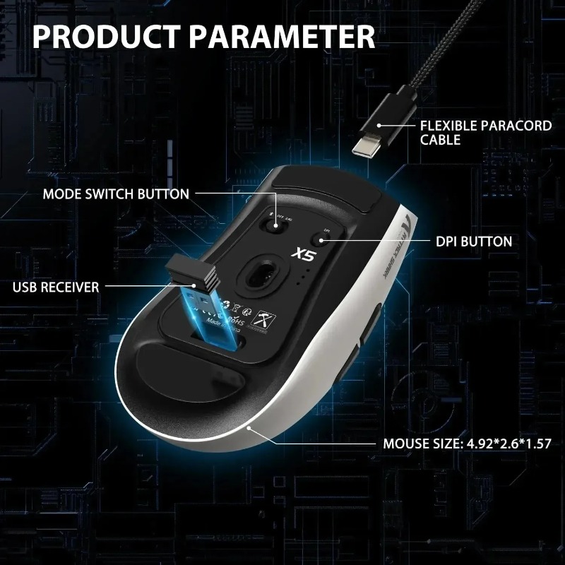 Ratón Inalámbrico para Juegos  - Pc Gaming X3D reseña y precio