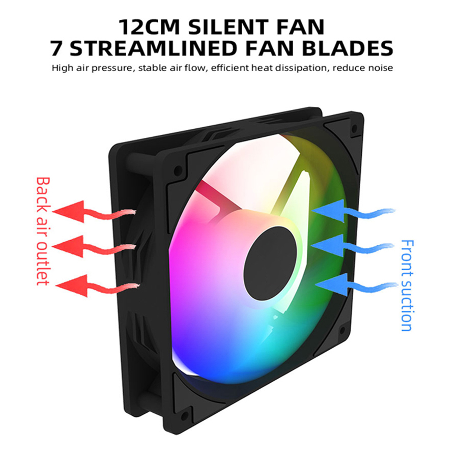 Ventilador con cubierta de PC  - Argb Case Fan reseña y precio