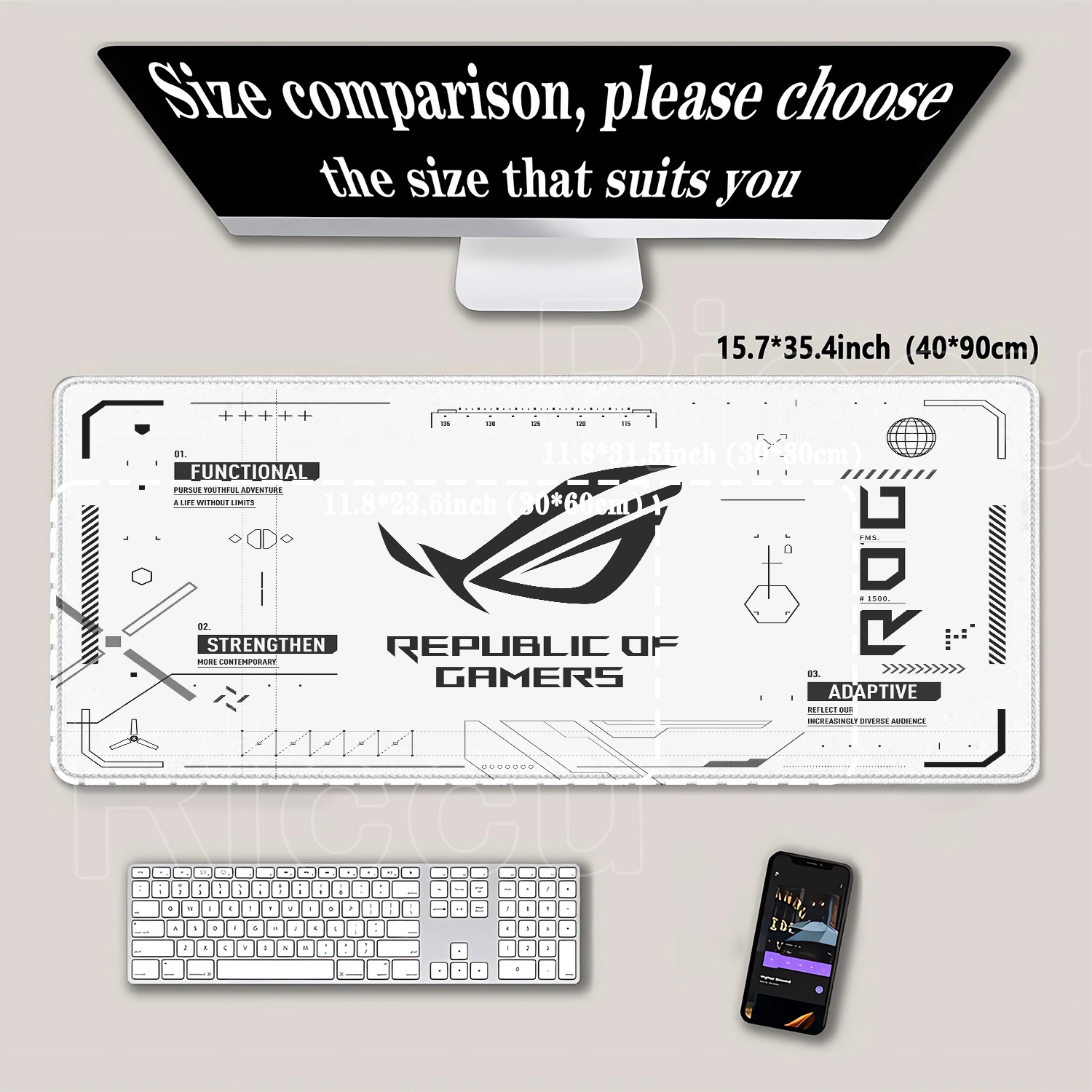 Alfombrilla de Ratón Grande pa - Pc Gaming Rog reseña y precio