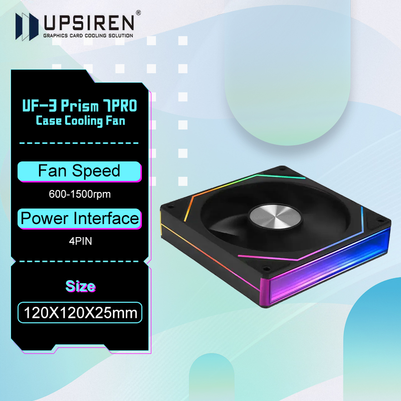 UPSIREN UF-3 Prism 7PRO ventil - Argb Case Fan reseña y precio