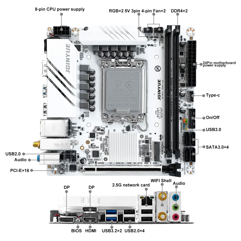 Tarjeta Madre JGINYUE B760 LGA - Pc Gaming News reseña y precio