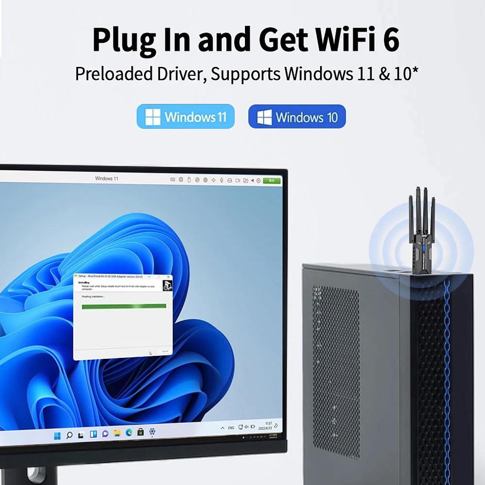 Adaptador WiFi 6 USB 3.0 de 18 - Pc Gaming Graphics Card reseña y precio
