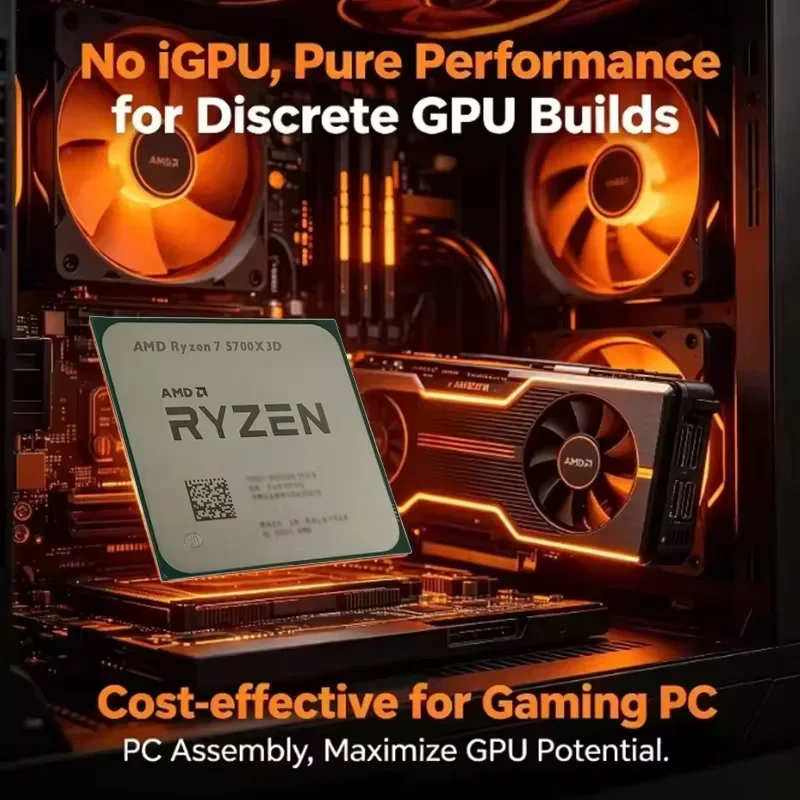 CPU AMD Ryzen 7 5700X3D R7 570 - Pc Gaming Amd Ryzen 7 reseña y precio