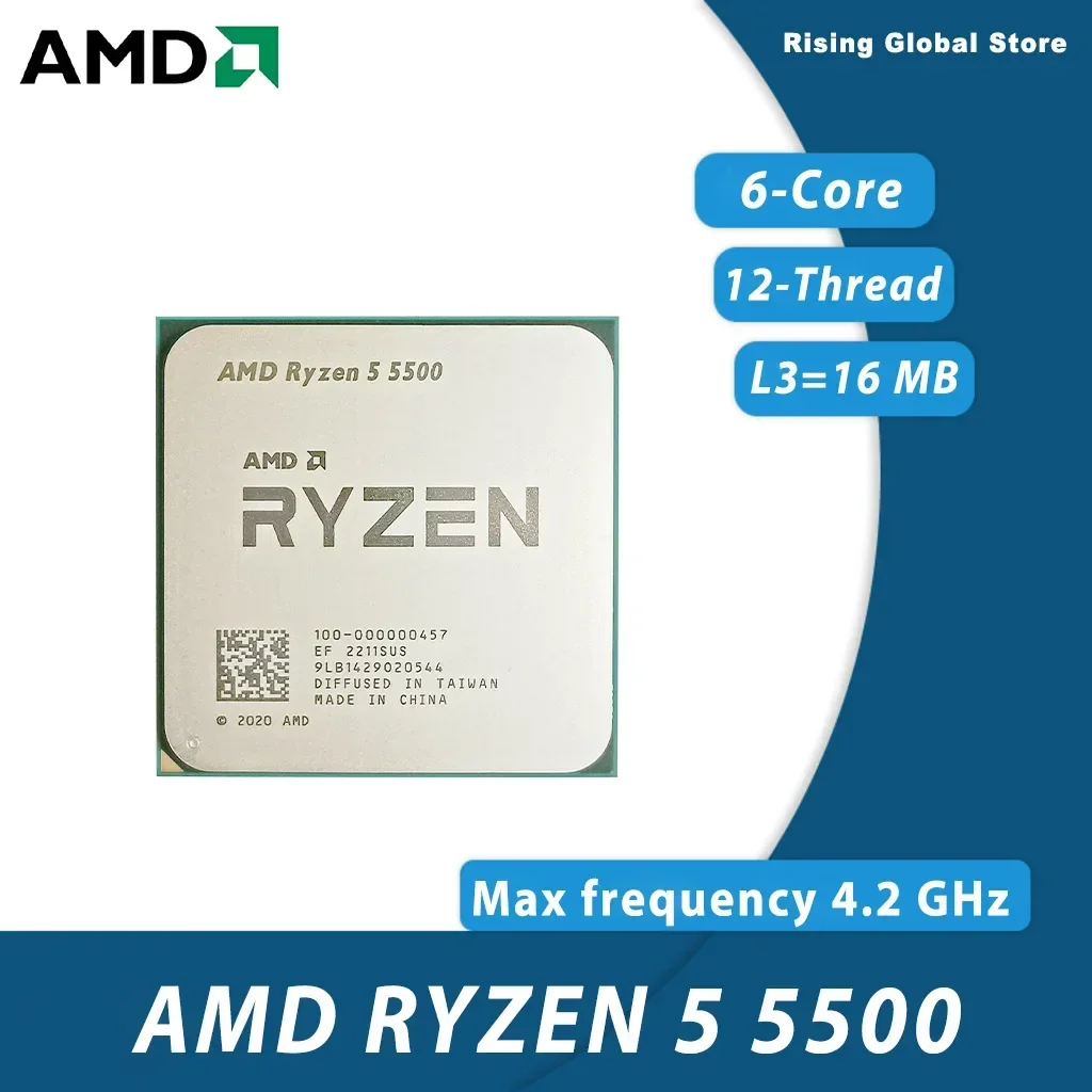 CPU AMD Ryzen 5 5500 R5 5500 d - Amd Cpu Ryzen 5 reseña y precio